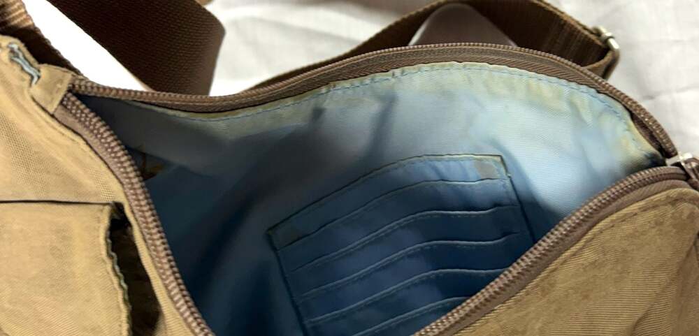 Baggallini Brown Nylon Crossbody Travel Bag - Picture 3 of 3